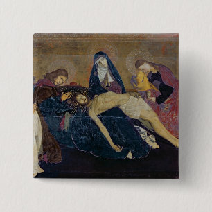 The Avignon Pieta, 1450-60 15 Cm Square Badge