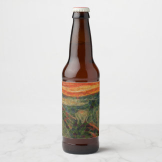 The Avocado Scream Fine Art Vegan Spoof  Beer Bottle Label