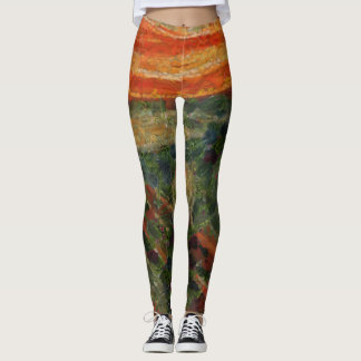 The Avocado Scream Fine Art Vegan Spoof  Leggings