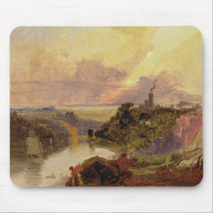 The Avon Gorge at Sunset (oil on paper) Mouse Mat