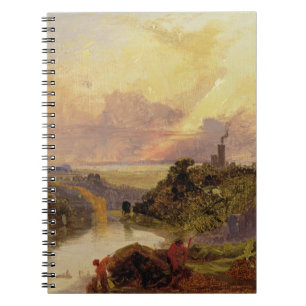 The Avon Gorge at Sunset (oil on paper) Notebook