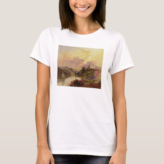 The Avon Gorge at Sunset (oil on paper) T-Shirt (Front)