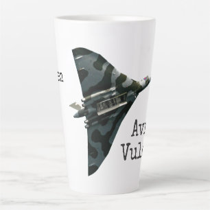 The Avro Vulcan in flight, personalised name large Latte Mug
