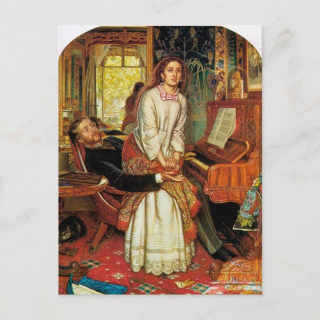 The Awakening Conscience by William Holman Hunt Postcard (Front)