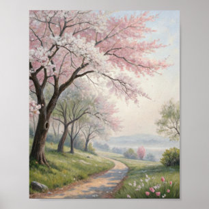 The Awakening of Spring: A Sun-Drenched Path Benea Poster