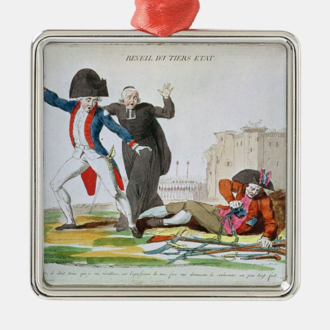 The Awakening of the Third Estate, July 1789 Metal Tree Decoration (Front)