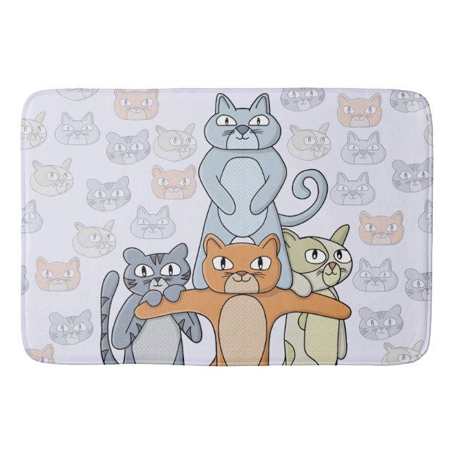 The Awesome Cats Bath Mat (Front)