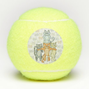 The Awesome Cats Tennis Balls