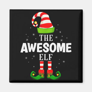 The Awesome Elf Christmas Pjs Matching Pajama Magnet