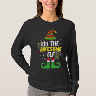 The Awesome Elf Family Matching Christmas Costume T-Shirt