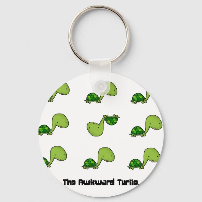 The Awkward Turtle Key Ring (Front)
