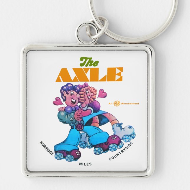 The Axle Roller Skating Rinks of Illinois. Key Ring (Front)