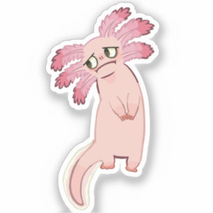 The Axolotl Custom-Cut Vinyl Sticker