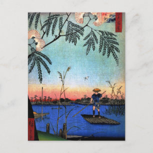 The Ayase River and Kanegafuchi (綾瀬川鐘か Postcard