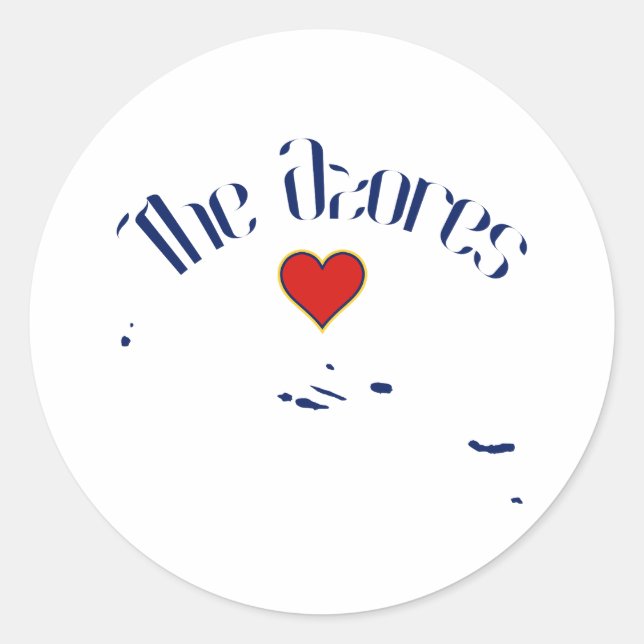 The Azores  Classic Round Sticker (Front)