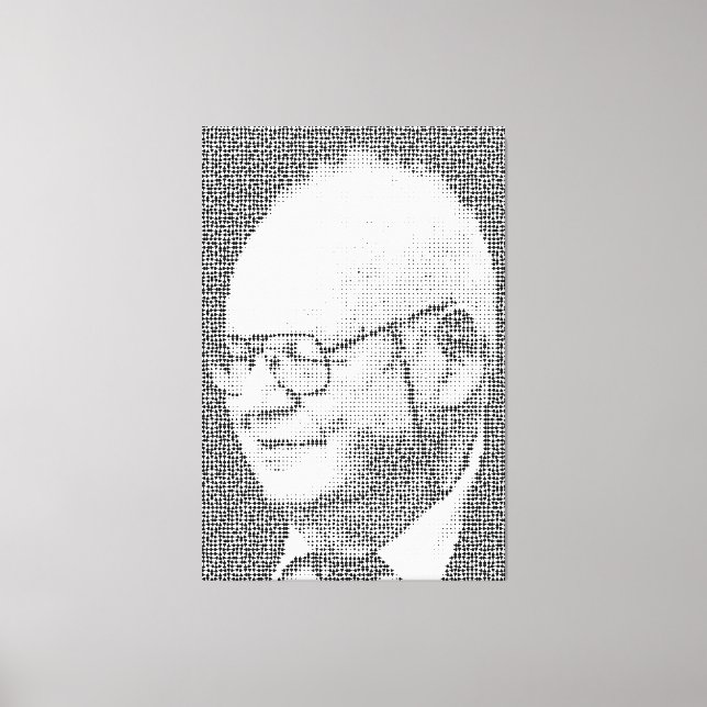 The B in Benoit B Mandelbrot stands for Benoit B M Canvas Print (Front)