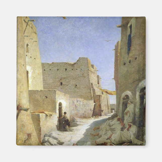 The Bab-El-Gharbi Road, Laghouat, 1859 Magnet (Front)