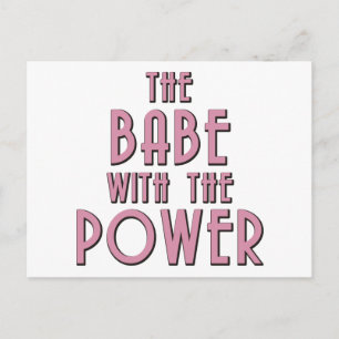 The Babe With The Power Postcard