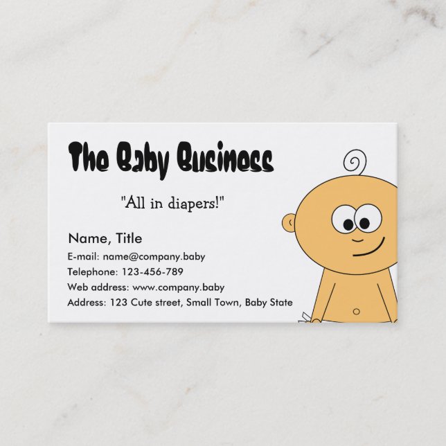 The Baby Business Business Card (Front)