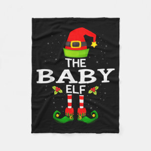 The Baby Elf Christmas Family Matching Pajama Fleece Blanket
