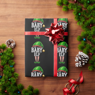 The Baby Elf Group Matching Family Christmas  Wrapping Paper