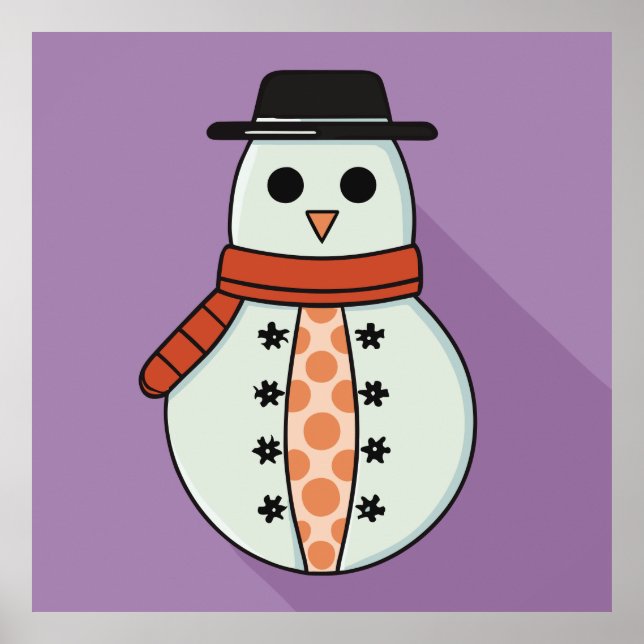 The baby snowman at Christmas Poster (Front)