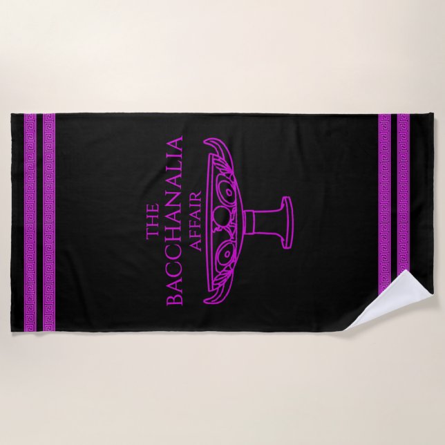 The Bacchanalia Affair towel  (Front)