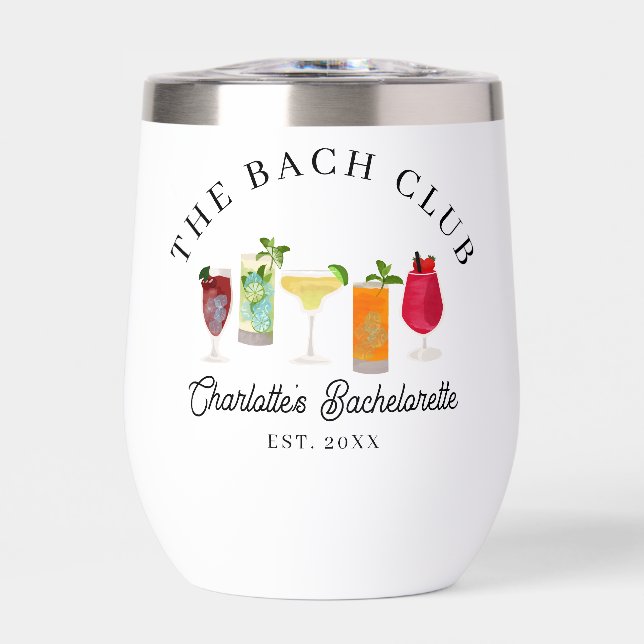 The Bach Club Bachelorette Cocktails Party Drinks (Front)