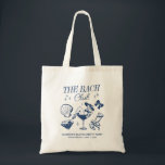 The Bach Club Beach Wedding Bachelorette Party Tote Bag<br><div class="desc">Make a splash at your upcoming bachelorette party with this stunning beach bachelorette party design. Whether you're celebrating a bach trip, a bridal shower, a girls' vacation, or a best friends' engagement, this custom beach bachelorette party design is the perfect addition to your unforgettable getaway. Add a personal touch to...</div>