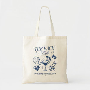The Bach Club Beach Wedding Bachelorette Party Tote Bag