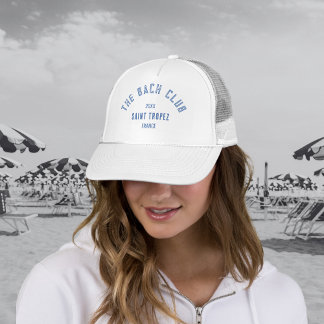 The Bach Club Blue Custom Crest Bachelorette Trucker Hat
