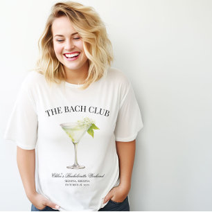 The Bach Club Custom Bachelorette Party Matching  T-Shirt
