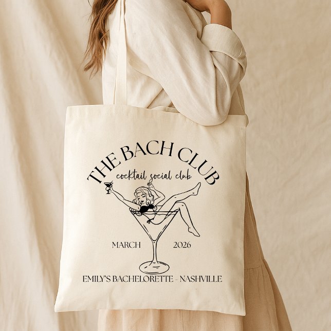 The Bach Club Tote Bag – Cocktail Social Club Bach (Creator Uploaded)