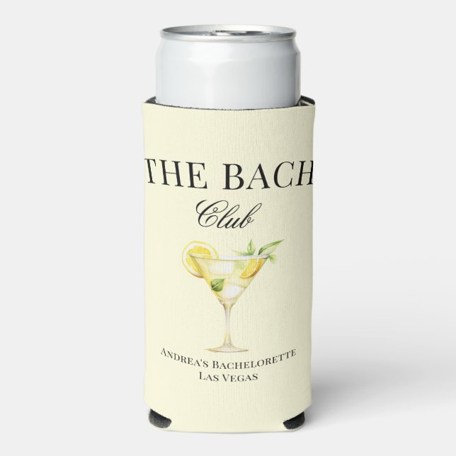 The Bach Lemon Cocktail Luxury Social Club  Seltzer Can Cooler (Seltzer Front)