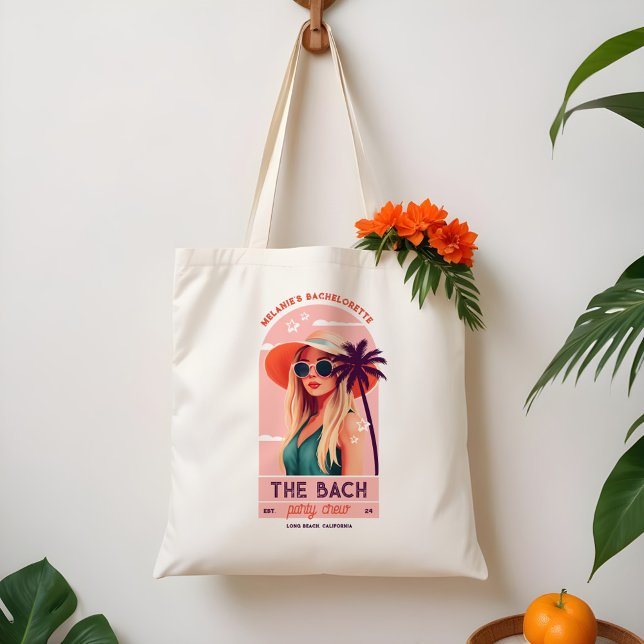 The Bach Party Crew Retro Woman Bachelorette Party Tote Bag (The Bach Party Crew Retro Woman Bachelorette Party Tote Bag)