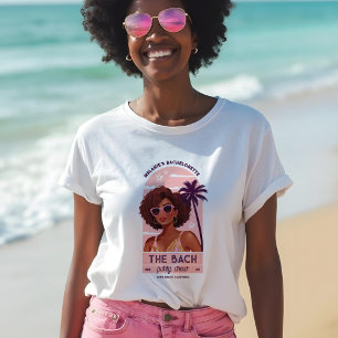 The Bach Party Crew Retro Woman Bachelorette Party Tri-Blend Shirt