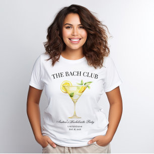 The Bach Social Club Lemon Cocktail Bachelorette T-Shirt