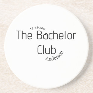 the bachelor club name year stylish trendy curvy coaster
