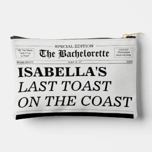 The Bachelorette Newspaper Last Toast On The Coast Accessory Pouch