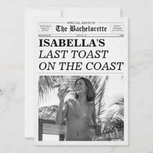 The Bachelorette Newspaper Last Toast On The Coast Invitation