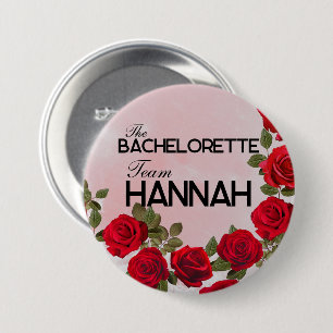 The Bachelorette Team Button, Large, 3 Inch 7.5 Cm Round Badge