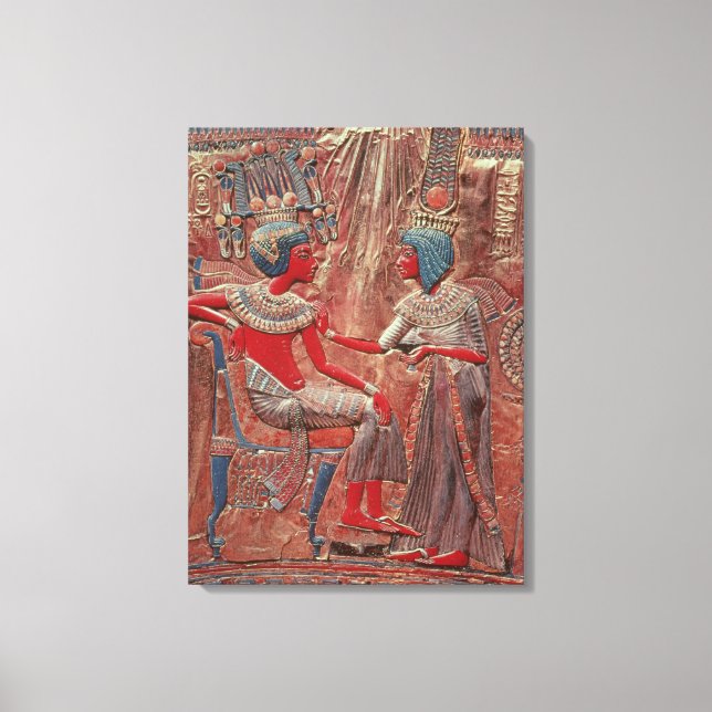The back of the throne of Tutankhamun Canvas Print (Front)