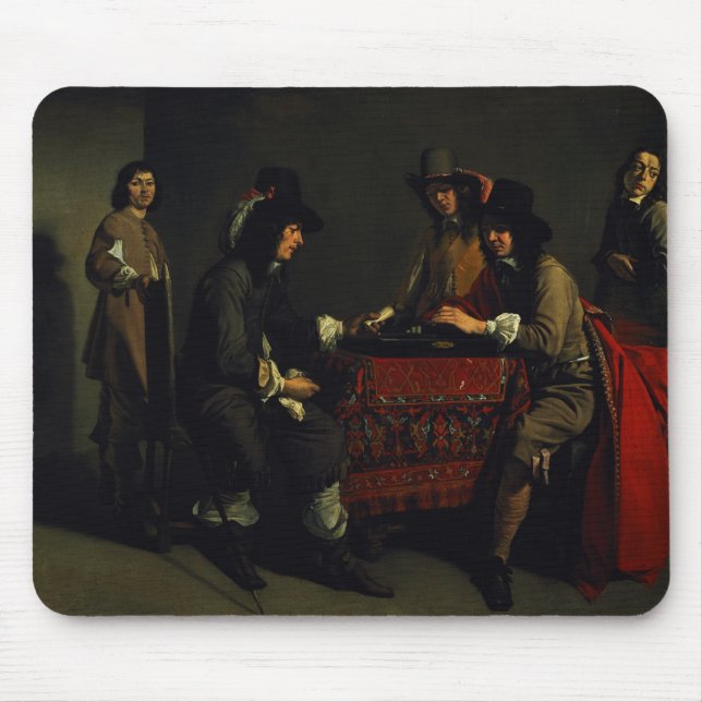 The Backgammon Players Mouse Mat (Front)