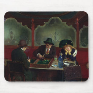 The Backgammon Players Mouse Mat