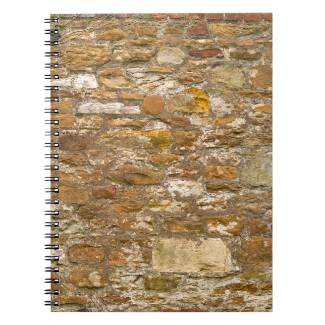 The background and texture stone wall. High resolu Notebook (Front)