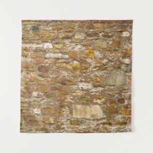 The background and texture stone wall. High resolu Tapestry