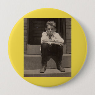 the bad attitude 10 cm round badge
