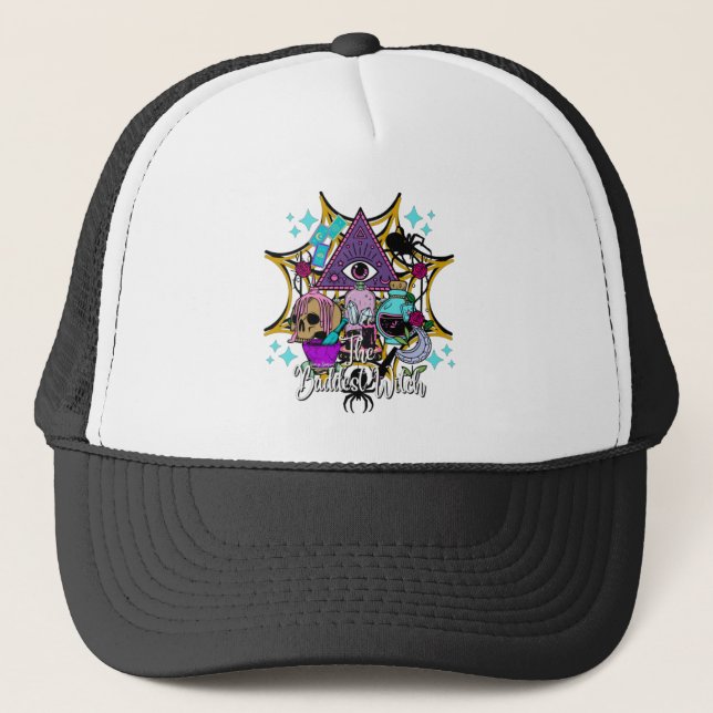 The Baddest Witch Trucker Hat (Front)