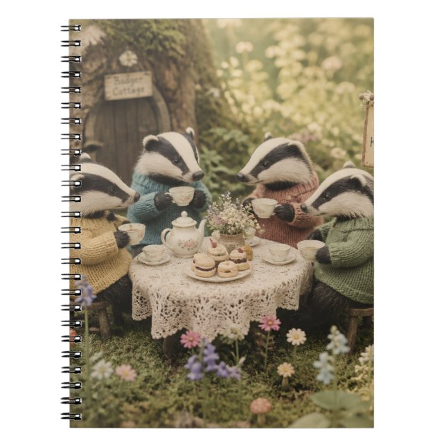 The Badger Tea Party Notebook (Front)