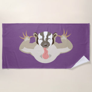 The Badgering Badger_Big Attitude_Keep Away Beach Towel